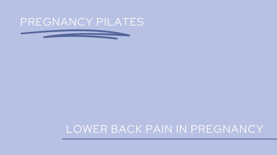 Lower Back Pain in Pregnancy